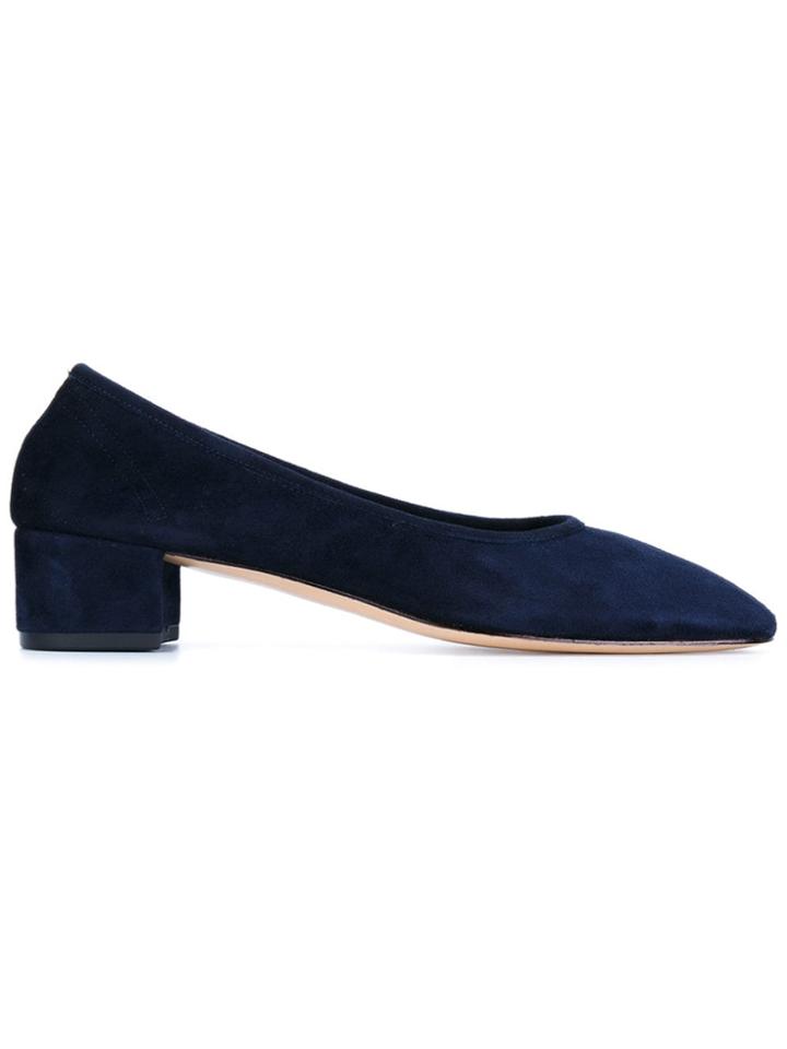 Maryam Nassir Zadeh Navy Roberta 40 Suede Pumps - Blue