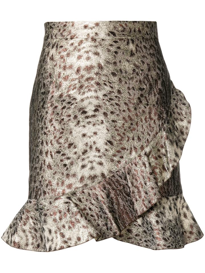 Just Cavalli Ruffled Skirt - Nude & Neutrals