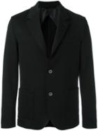Lanvin Button Up Blazer, Men's, Size: 52, Black, Viscose/cotton/polyamide