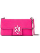 Alexander Mcqueen 'insignia' Clutch Satchel, Women's, Pink/purple