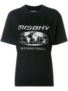 Misbhv Logo Printed T-shirt - Black