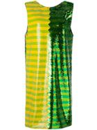 Halpern Sequin Mini Dress - Green