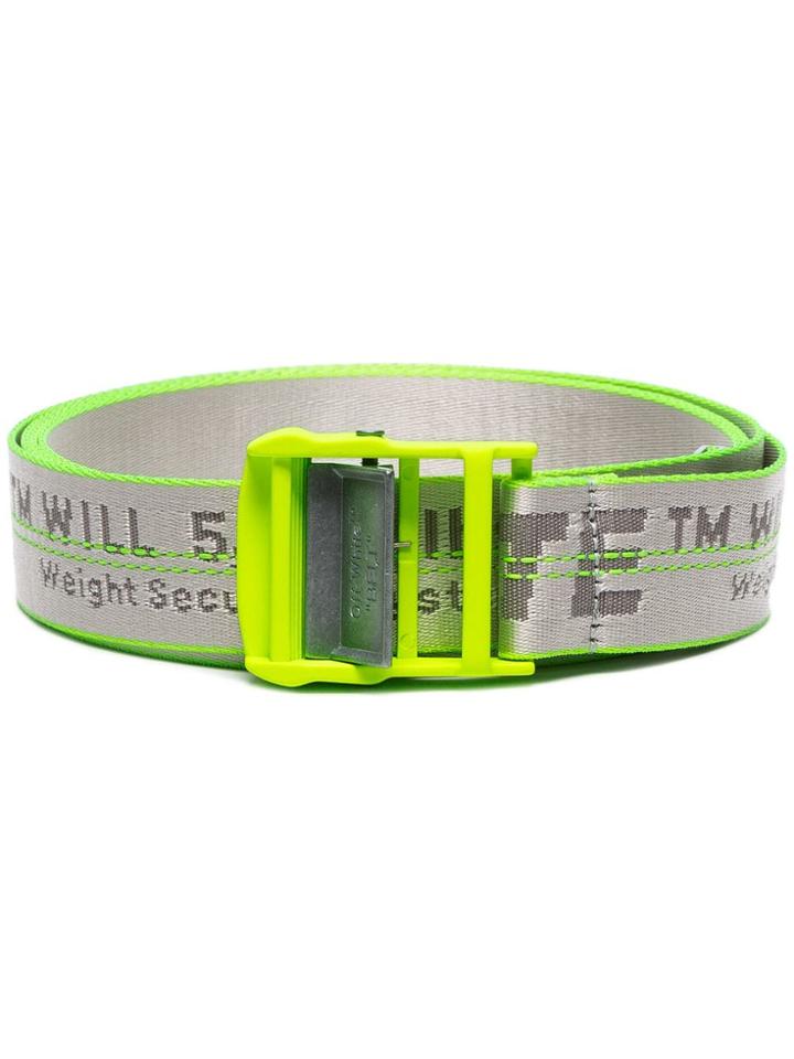 Off-white Grey Contrast Trim Parcel Tape Industrial Belt