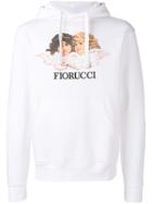 Fiorucci Logo Patch Hoodie - White