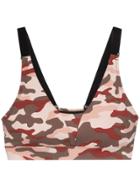 Varley Camouflage-print Sports Bra - Pink