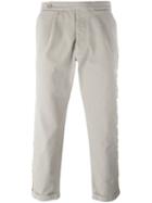 Palm Angels Yellow Striped Straight Trousers, Men's, Size: 52, Nude/neutrals, Cotton