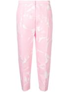 Marni Floral Tailored Trousers - Pink