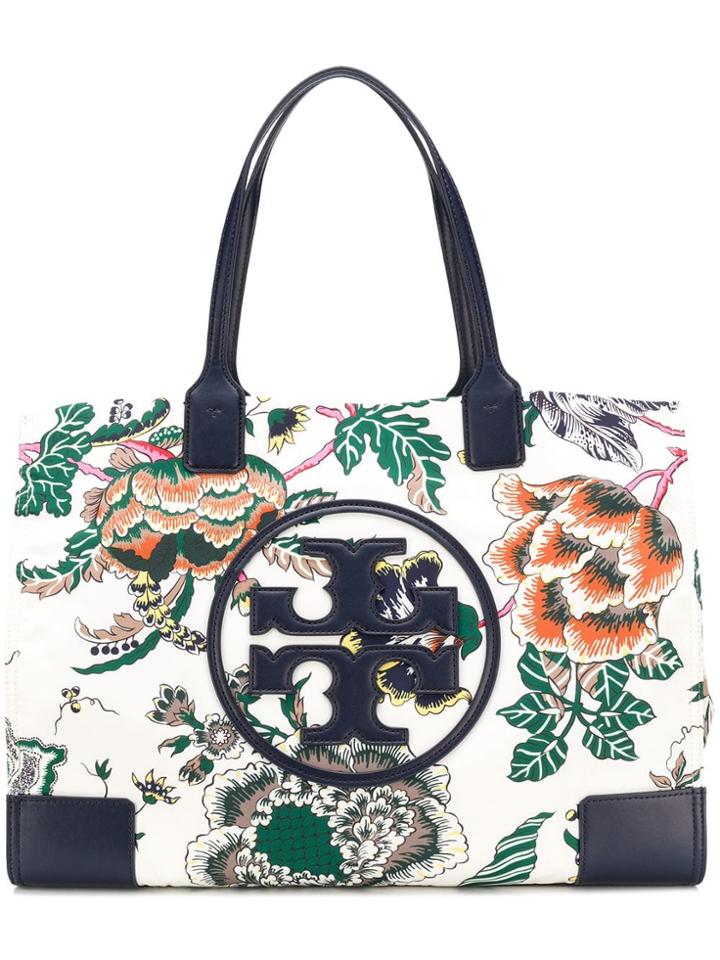 Tory Burch Ella Large Tote Bag - White