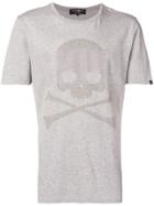 Hydrogen Studded Skull T-shirt - Grey
