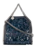Stella Mccartney Sequinned Mini Falabella Tote - Blue