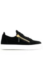 Giuseppe Zanotti Double Zipper Sneakers - Black