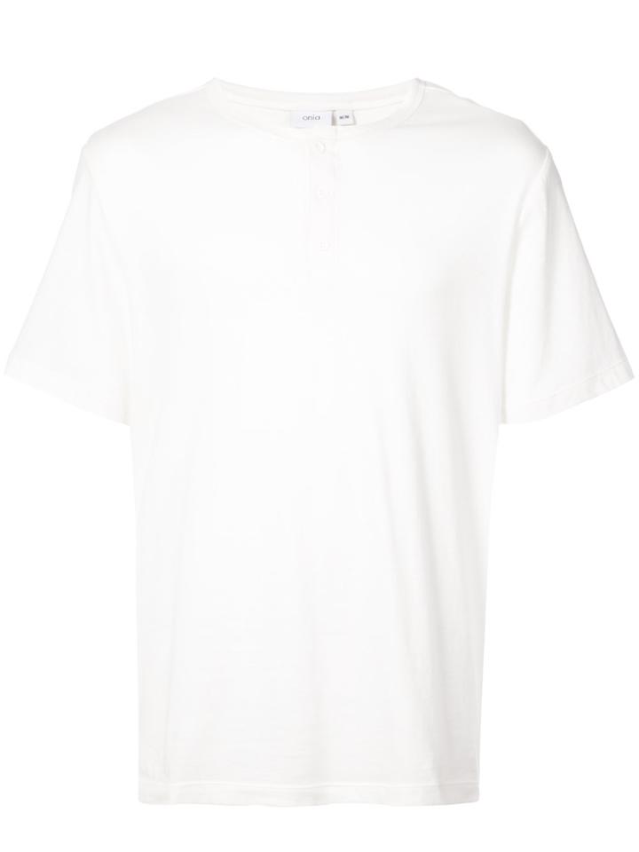 Onia Elliot Henley T-shirt - White