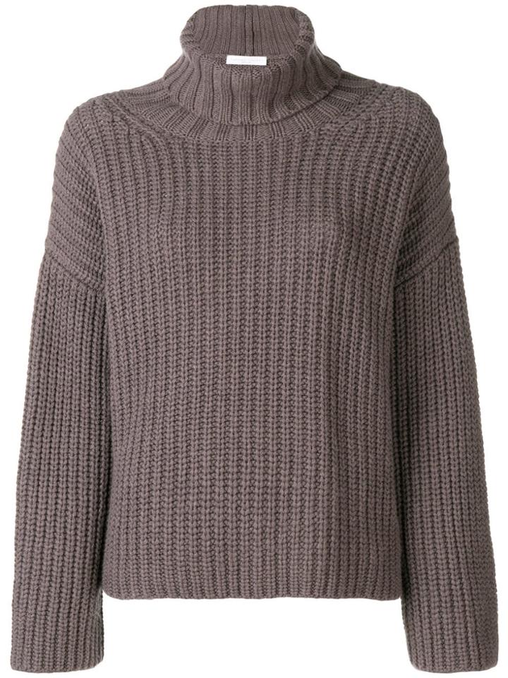 Fabiana Filippi Roll Neck Chunky Sweater - Pink & Purple