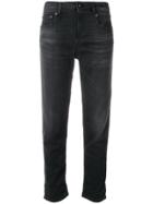 R13 Stretch Slouched Jeans - Black