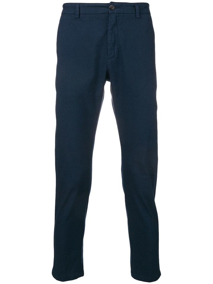 Department 5 Plain Skinny Trousers - Blue