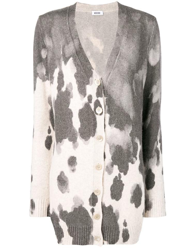 Moschino Vintage 1990's Patterned Cardigan - Grey