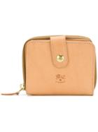 Il Bisonte Logo Embossed Wallet - Nude & Neutrals