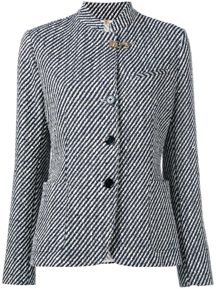 Fay - Tweed Jacket - Women - Cotton/polyamide/polyester/polyurethane - 44, Black, Cotton/polyamide/polyester/polyurethane