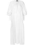 Eudon Choi Tie-front Midi Dress - White