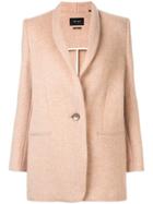 Isabel Marant Single-breasted Fitted Coat - Pink