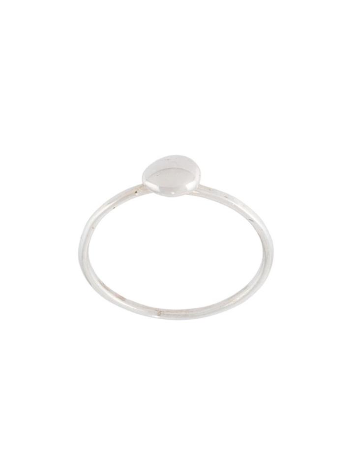 Natasha Collis Small Nugget Ring, Women's, Size: 52.5, Metallic, Sterling Silver