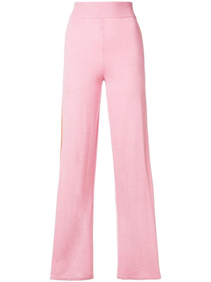 Cashmere In Love Esther Striped Trousers - Pink