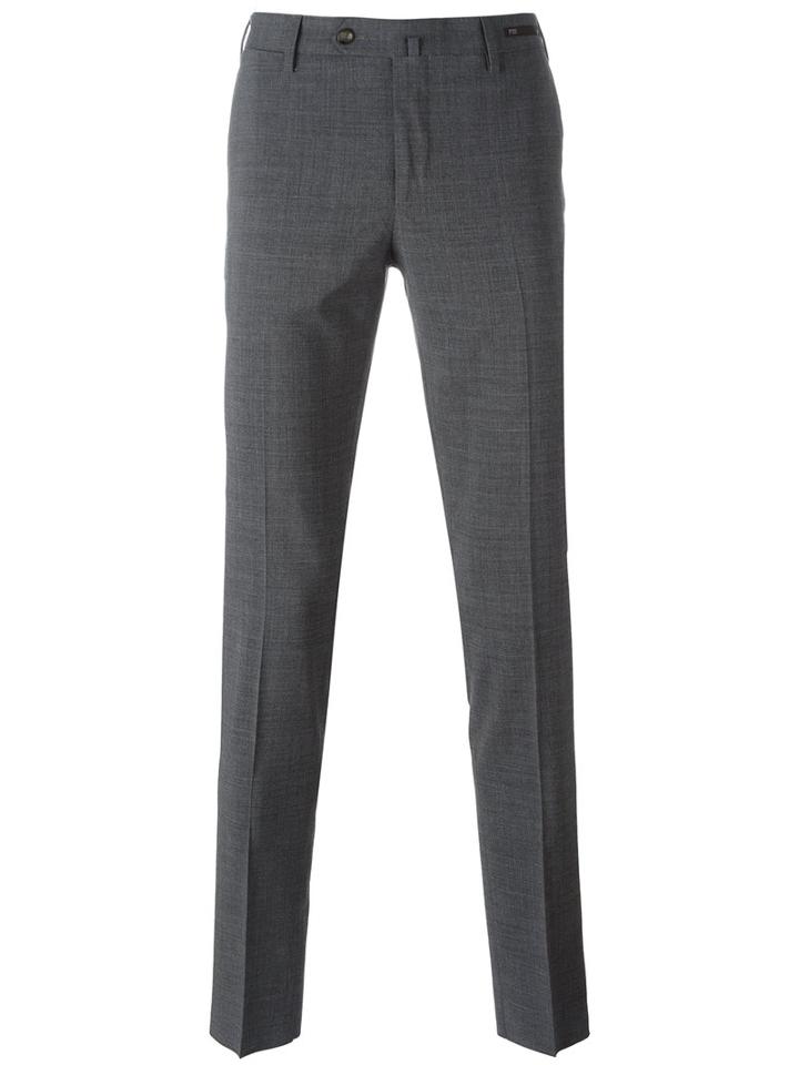 Pt01 Tailored Trousers, Men's, Size: 46, Grey, Polyester/virgin Wool/spandex/elastane