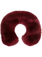 Yves Salomon Rabbit Fur Peter Pan Collar - Red