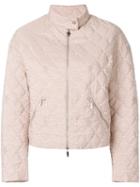 Moncler Cropped Quilted Jacket - Pink