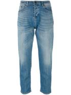No21 Faded Cropped Jeans - Blue