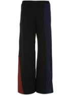 Mara Mac Panelled Palazzo Pants - Black