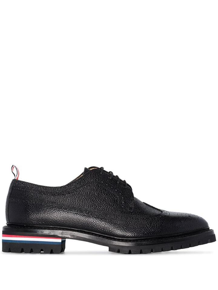 Thom Browne Tri-stripe Detail Brogues - Black