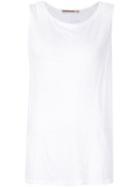 Transit Longline Tank Top, Women's, Size: 4, White, Linen/flax