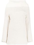 3.1 Phillip Lim Two-texture Ribbed Roll Neck Jumper - Neutrals