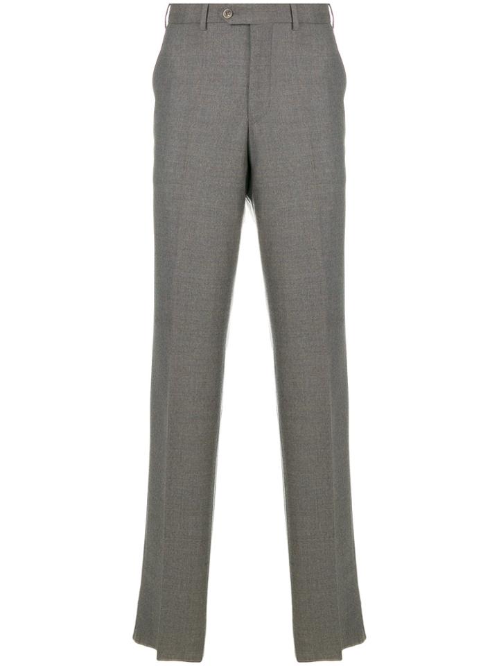 Armani Collezioni Straight-leg Trousers - Grey