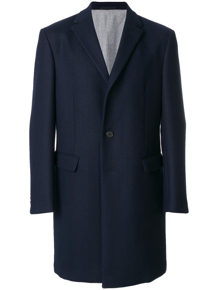 Z Zegna Single Breasted Coat - Blue