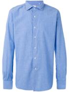 Glanshirt - Chambray Shirt - Men - Cotton - 42, Blue, Cotton