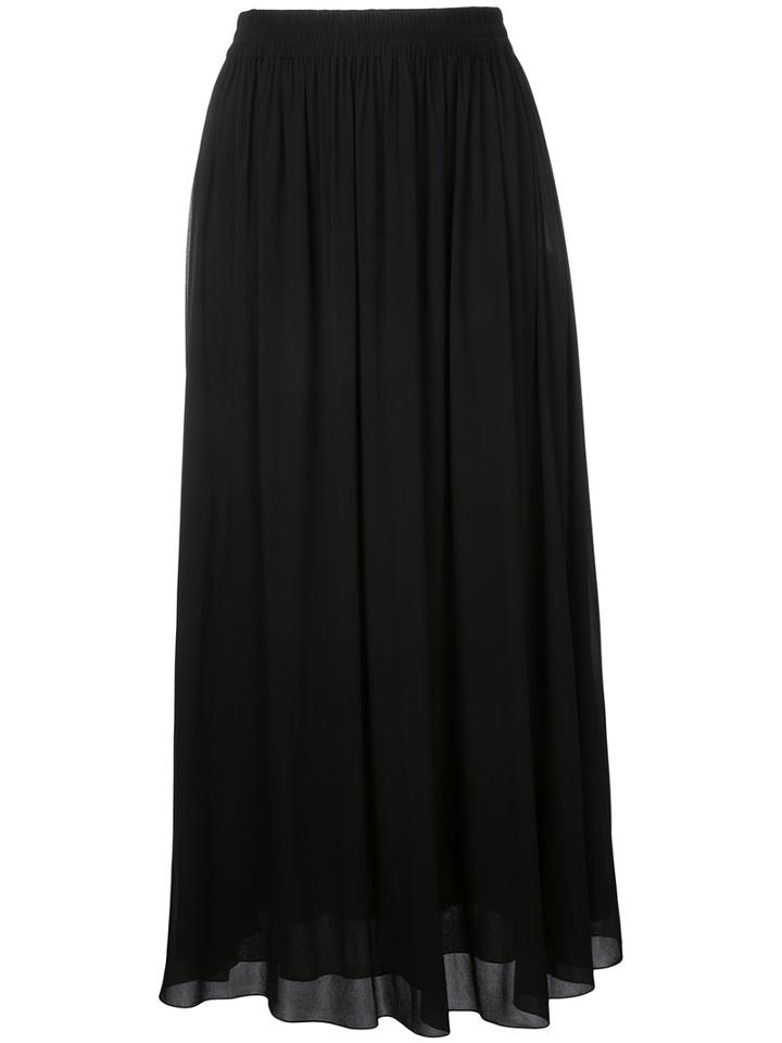 Emilio Pucci - Saia Pleated Skirt - Women - Cupro - 38, Black, Cupro