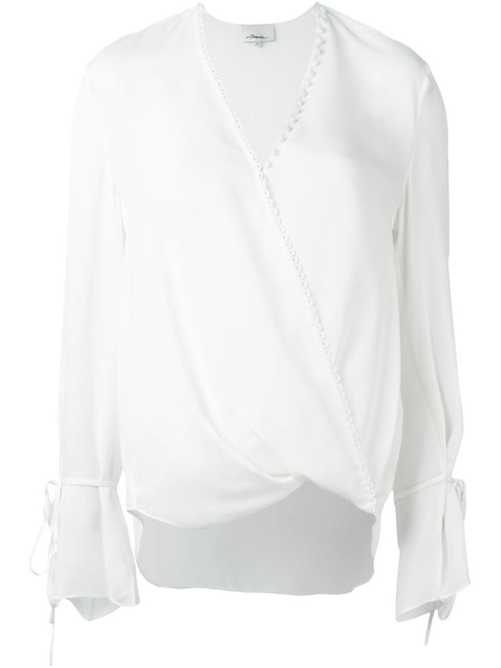 3.1 Phillip Lim Crepe Wrap Blouse