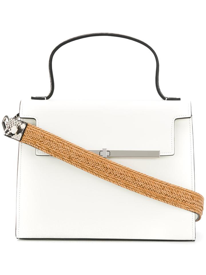 Casadei Trapeze Shoulder Bag - White
