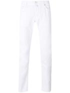 Jacob Cohen - Skinny Trousers - Men - Cotton/spandex/elastane - 36, White, Cotton/spandex/elastane