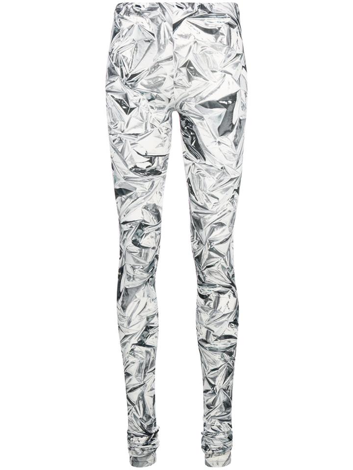 Mm6 Maison Margiela Diamond Print Leggings - White