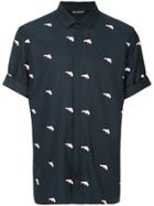 Neil Barrett Gun Printed Shirt - Blue