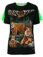 Wendy Jim Tiger Print T-shirt - Green