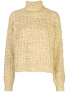 Baum Und Pferdgarten Roll-neck Long Sleeve Jumper - Yellow