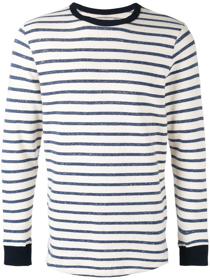 Bellerose - Striped Sweater - Men - Cotton/polyester - L, Nude/neutrals, Cotton/polyester