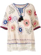 Anjuna Azzurra Floral Top - Neutrals