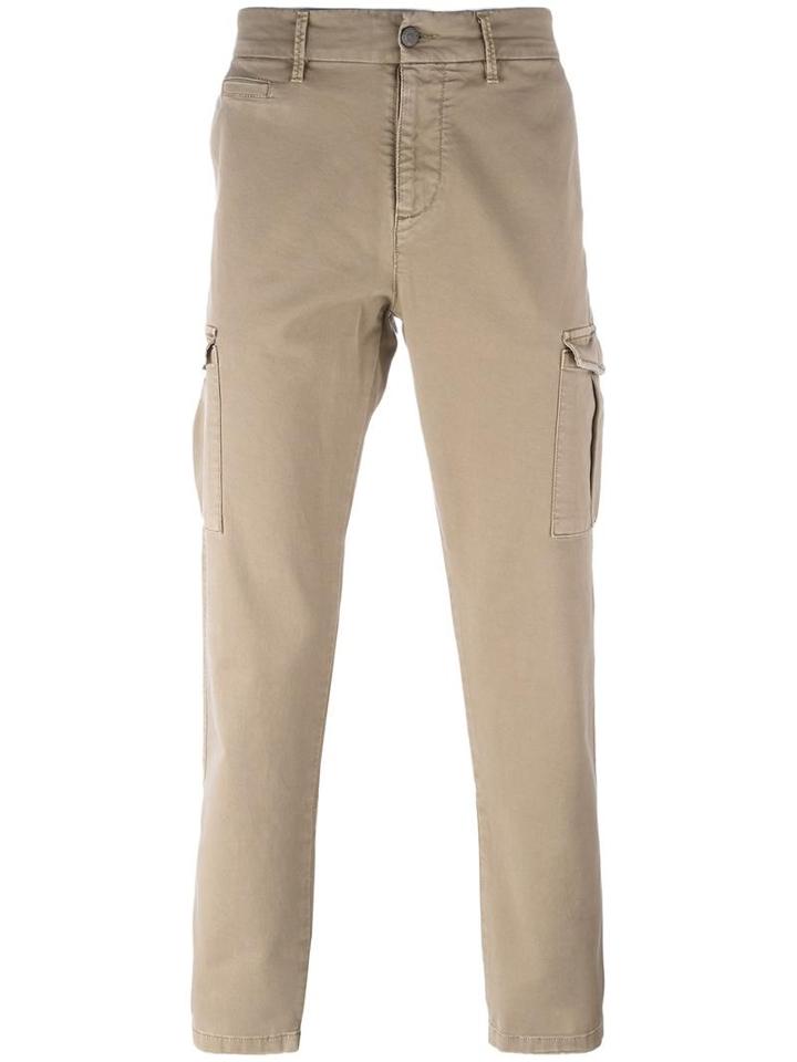 7 For All Mankind 'cargo Wash' Trousers, Men's, Size: 32, Nude/neutrals, Cotton/spandex/elastane