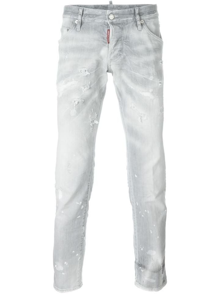 Dsquared2 Clement Jeans, Men's, Size: 48, Grey, Cotton/spandex/elastane/polyester