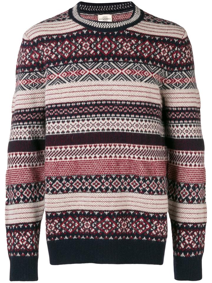 Kent & Curwen Striped Jumper - Red